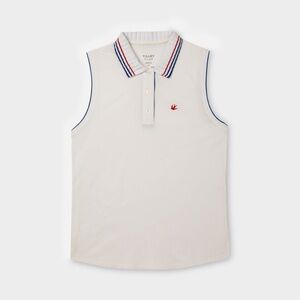 Twilly Sleeveless Pique Polo & Tech Pleated Skirt
